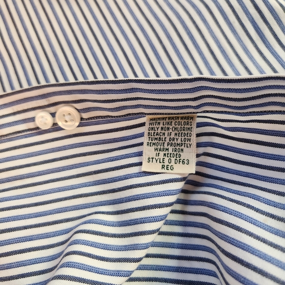 LL Bean Single Needle Tailoring Button Down Shirt Mens 18-35 - Picture 4 of 9